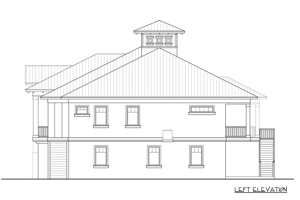 Plan 65792BS: Coastal Contemporary House Plan with Four Bedrooms and Drive Under Garage - Image #3 - Coastal, Coastal Contemporary, Florida-Style
