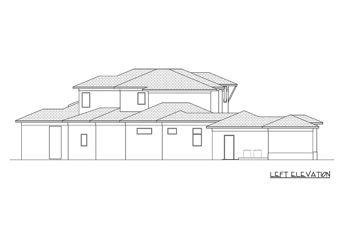 Plan 65793BS: Luxurious Five Bedroom Modern Estate House Plan with Courtyard Entry - Image #4