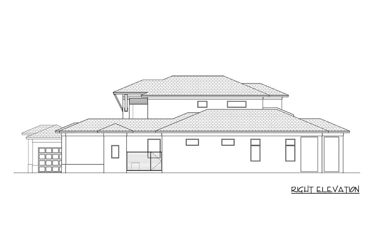 Plan 65793BS: Luxurious Five Bedroom Modern Estate House Plan with Courtyard Entry - Image #6
