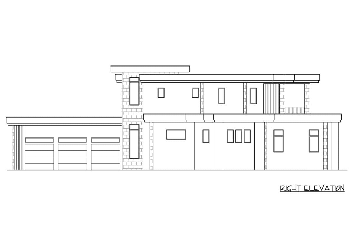Plan 65795BS: Contemporary Florida Style House Plan with 6 Bedrooms and Rooftop Deck - Image #6 - Contemporary, Florida-Style, Modern