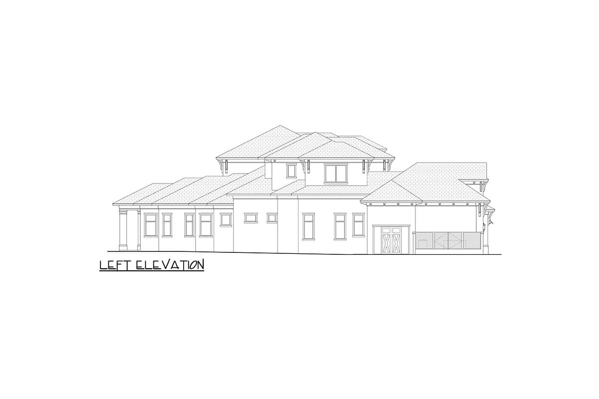 Plan 65796BS: Luxury Coastal Contemporary House Plan with 6 Bedrooms and Courtyard Garage - Image #2 - Coastal, Coastal Contemporary