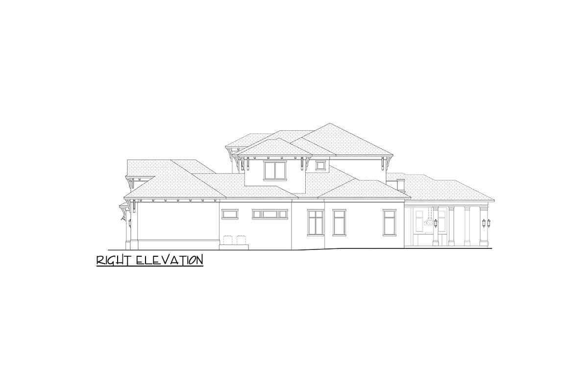 Plan 65796BS: Luxury Coastal Contemporary House Plan with 6 Bedrooms and Courtyard Garage - Image #4 - Coastal, Coastal Contemporary