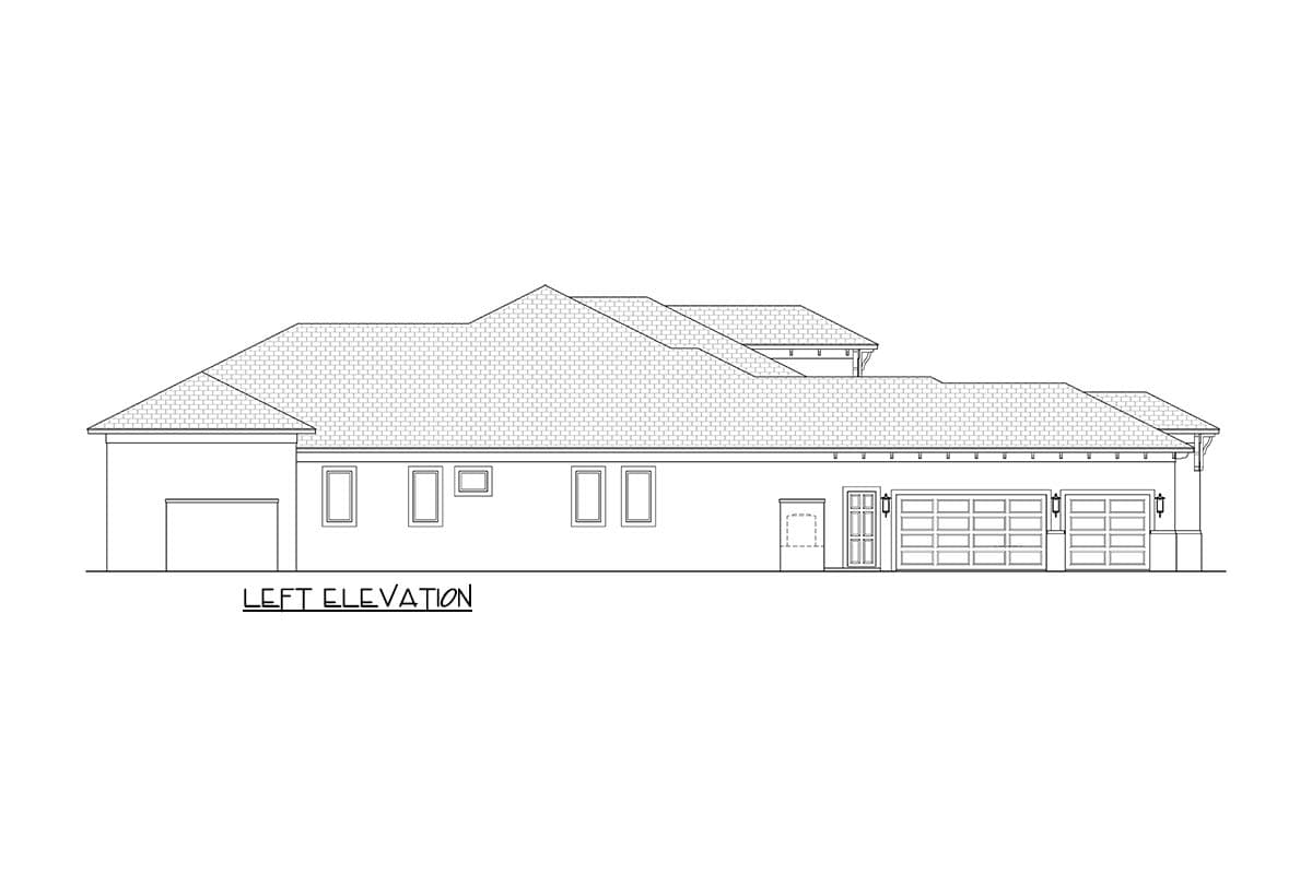 Plan 65797BS: Coastal Florida Style House Plan with 5 Bedrooms and 3-Car Garage - Image #3 - Coastal, Florida-Style