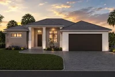 Contemporary Florida-Style House Plan with 3 Bedrooms and Outdoor Kitchen