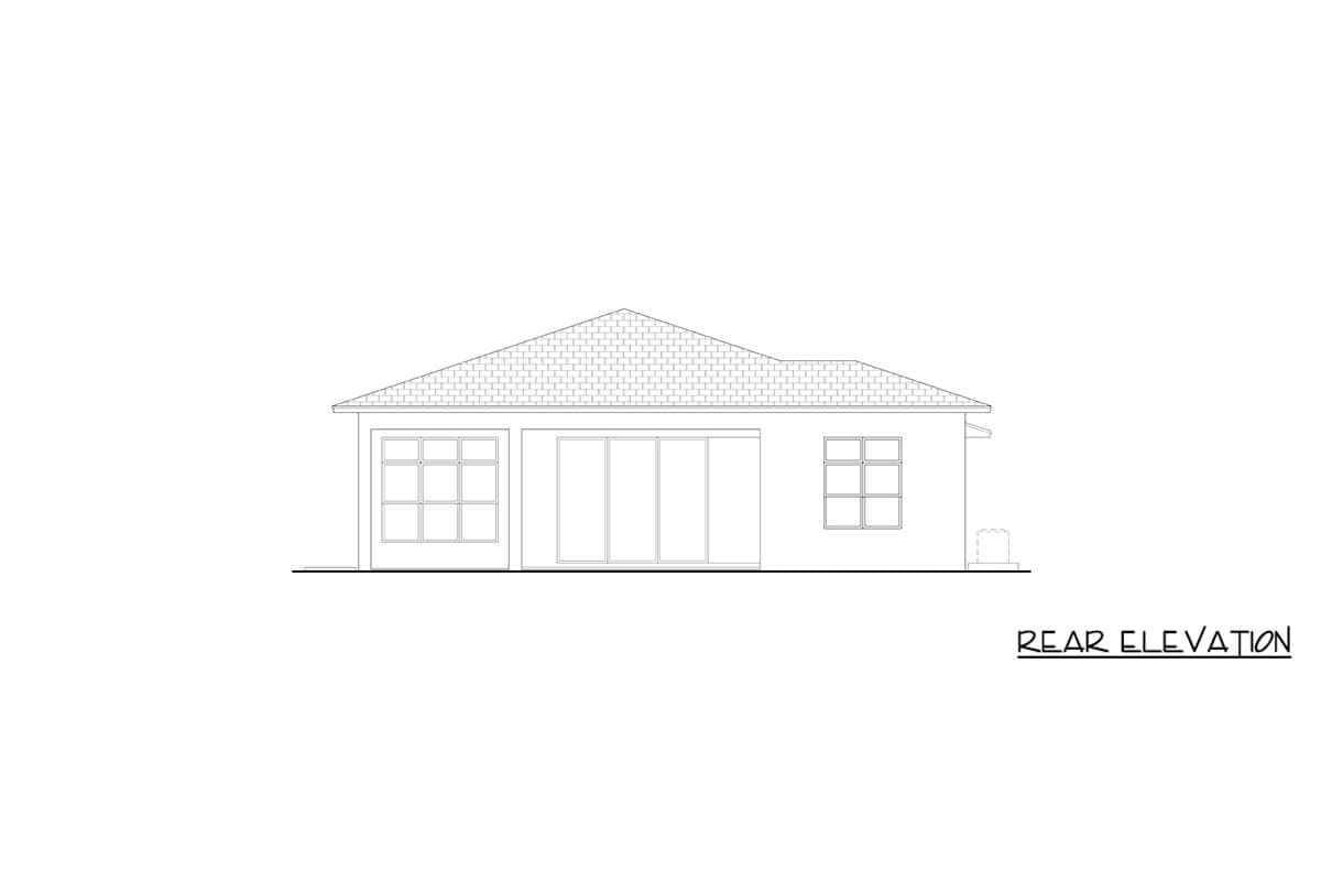 Plan 65804BS: Contemporary Florida Style House Plan with 3 Bedrooms and 3-Car Garage - Image #5 - Contemporary, Florida-Style, Modern
