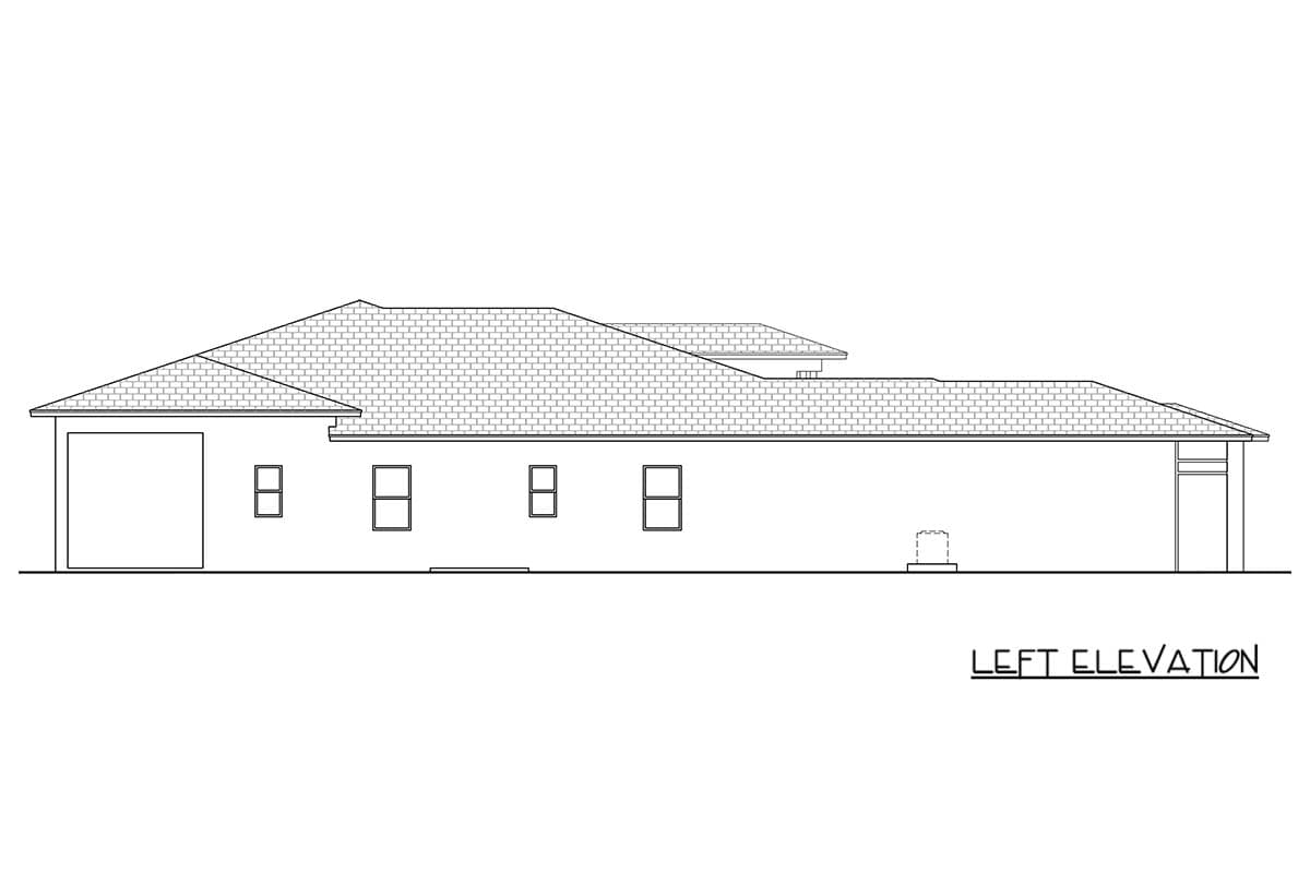Plan 65806BS: Contemporary Florida-Style House Plan with Three Bedrooms and Courtyard Garage - Image #3 - Contemporary, Florida-Style, Modern