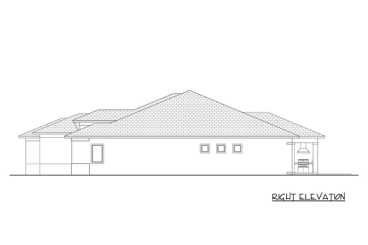 Plan 65807BS: Contemporary Coastal House Plan with Four Bedrooms and Three-Car Garage - Image #6 - Coastal, Contemporary, Florida-Style
