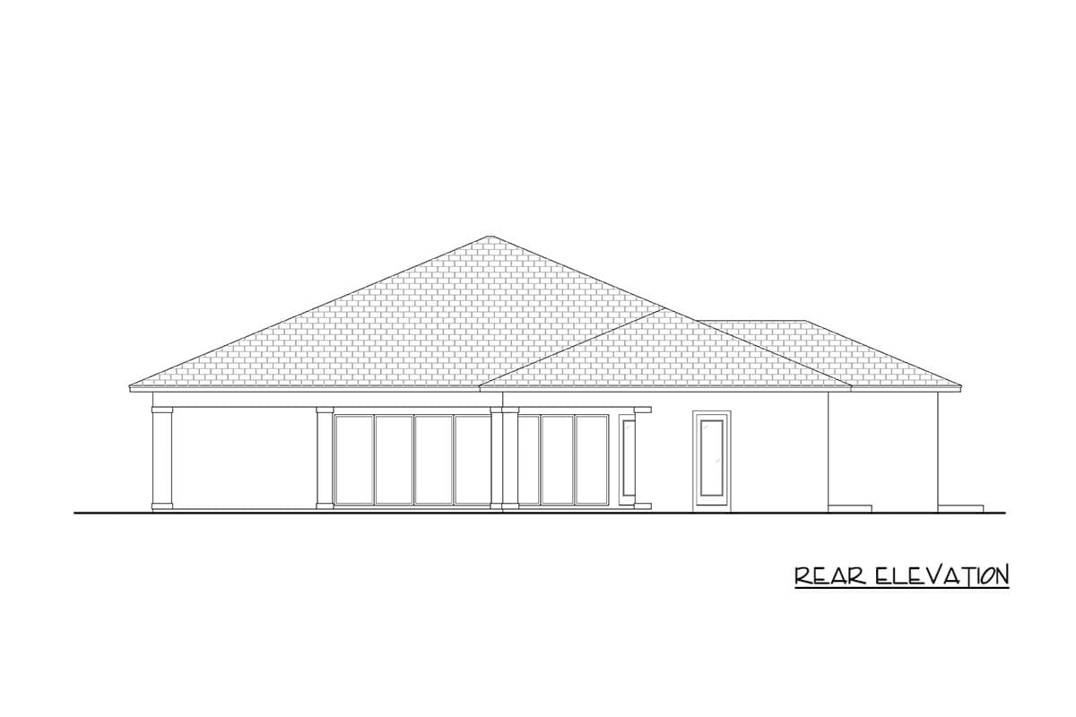 Plan 65807BS: Contemporary Coastal House Plan with Four Bedrooms and Three-Car Garage - Image #5 - Coastal, Contemporary, Florida-Style