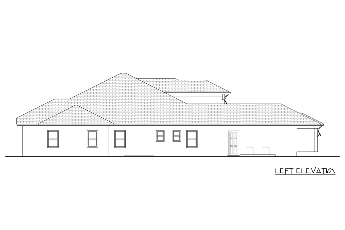 Plan 65810BS: Contemporary Transitional House Plan with 4 Bedrooms and Courtyard Entry - Image #3 - Contemporary, Florida-Style, Transitional