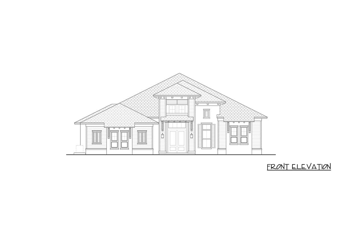 Plan 65811BS: Coastal Contemporary House Plan with Four Bedrooms and Expansive Lanai - Image #2 - Coastal Contemporary, Contemporary, Florida-Style