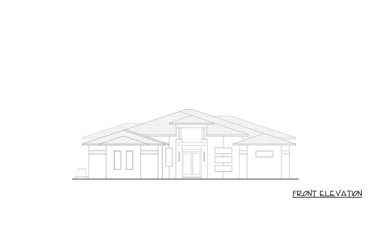 Plan 65817BS: Coastal Contemporary House Plan with 3 Bedrooms and 3-Car Garage - Image #2 - Coastal, Contemporary, Florida-Style