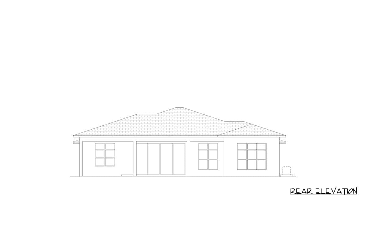 Plan 65817BS: Coastal Contemporary House Plan with 3 Bedrooms and 3-Car Garage - Image #4 - Coastal, Contemporary, Florida-Style