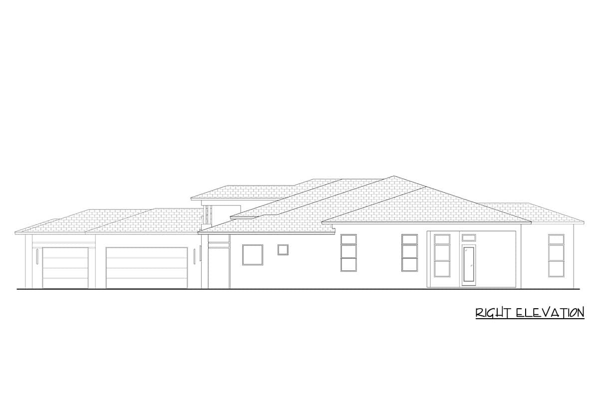 Plan 65817BS: Coastal Contemporary House Plan with 3 Bedrooms and 3-Car Garage - Image #5 - Coastal, Contemporary, Florida-Style