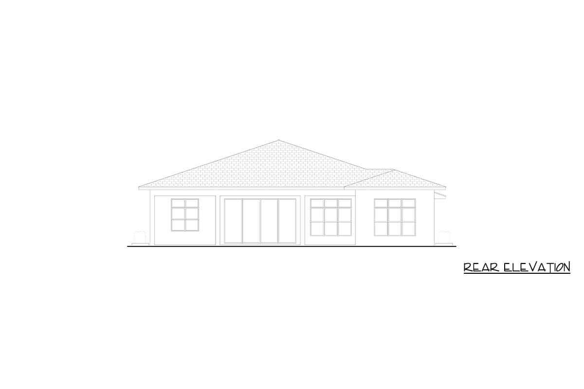 Plan 65820BS: Contemporary Florida-Style House Plan with 4 Bedrooms and Lanai - Image #3 - Contemporary, Florida-Style