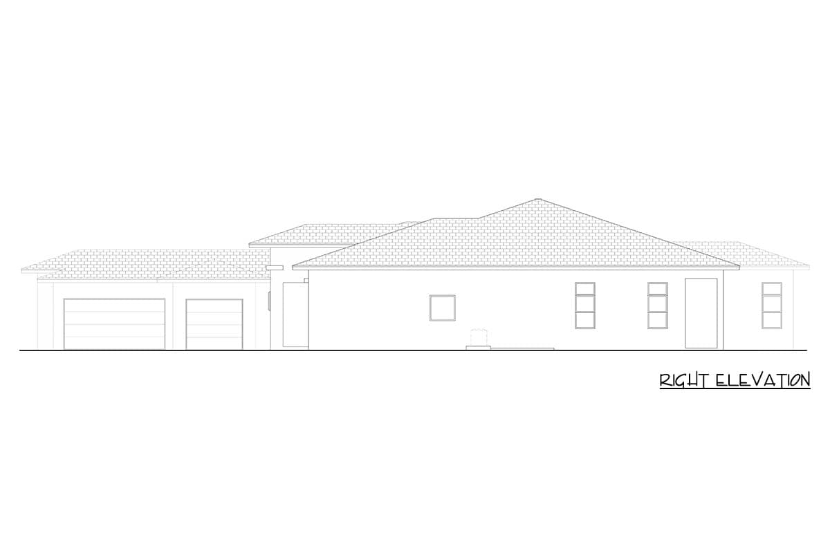 Plan 65820BS: Contemporary Florida-Style House Plan with 4 Bedrooms and Lanai - Image #4 - Contemporary, Florida-Style