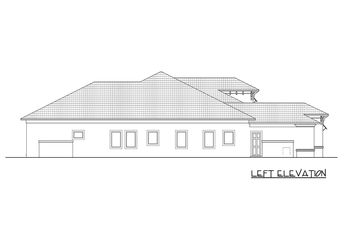 Plan 65822BS: Luxurious Coastal House Plan with Four Bedrooms and Four-Car Garage - Image #4 - Coastal, Contemporary