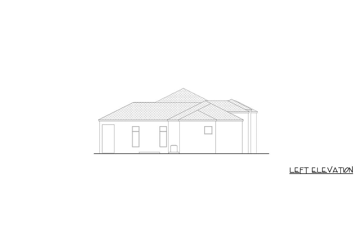 Plan 65823BS: Contemporary Florida-Style House Plan with 4 Bedrooms and Expansive Lanai - Image #4 - Contemporary, Florida-Style, Modern