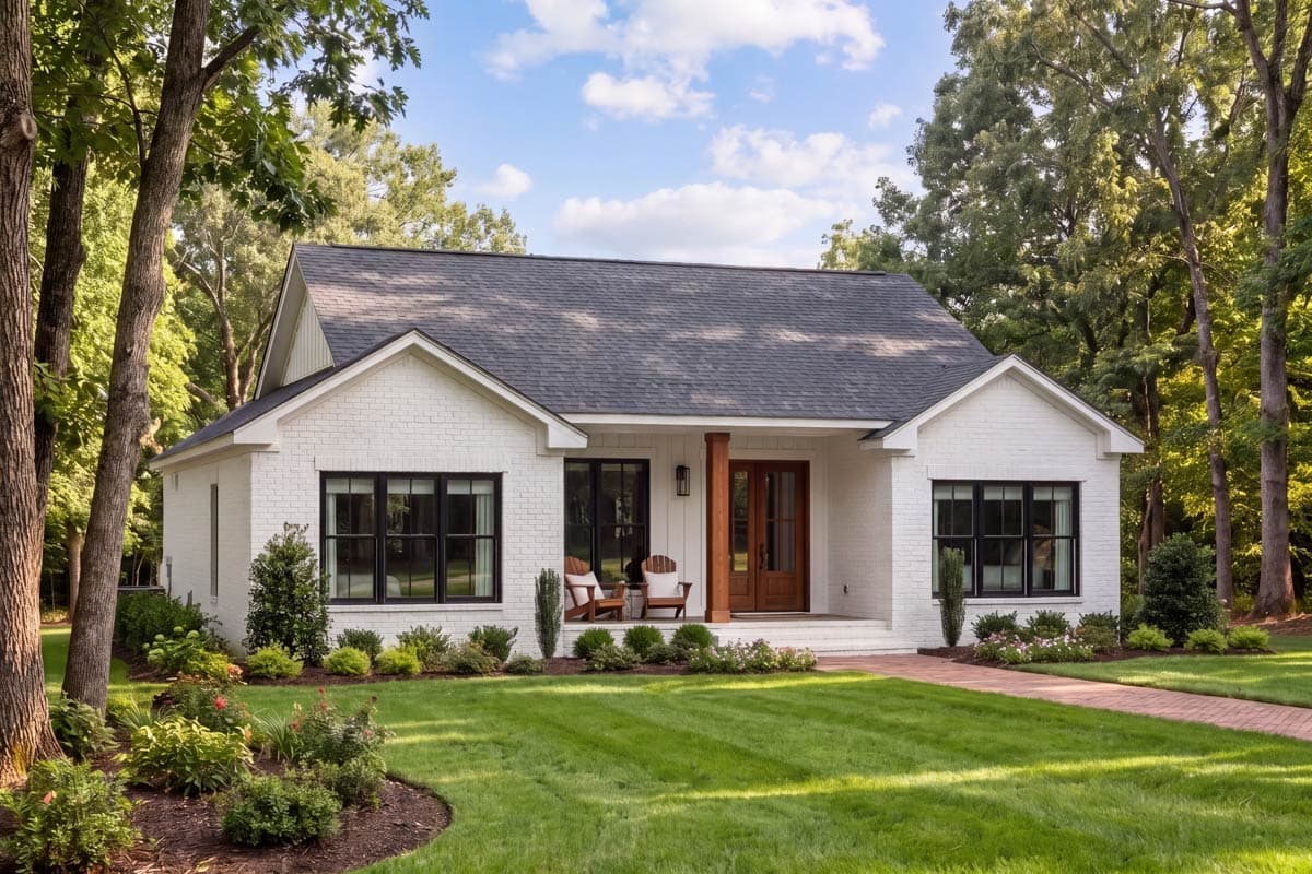 Plan 52055HZ: Efficient 3-Bed Modern Farmhouse Plan Under 1500 Sq Ft - Image #5 - Modern Farmhouse, New American, Ranch, Transitional