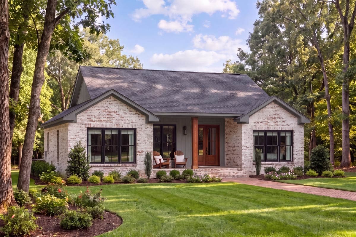 Plan 52055HZ: Efficient 3-Bed Modern Farmhouse Plan Under 1500 Sq Ft - Image #6 - Modern Farmhouse, New American, Ranch, Transitional