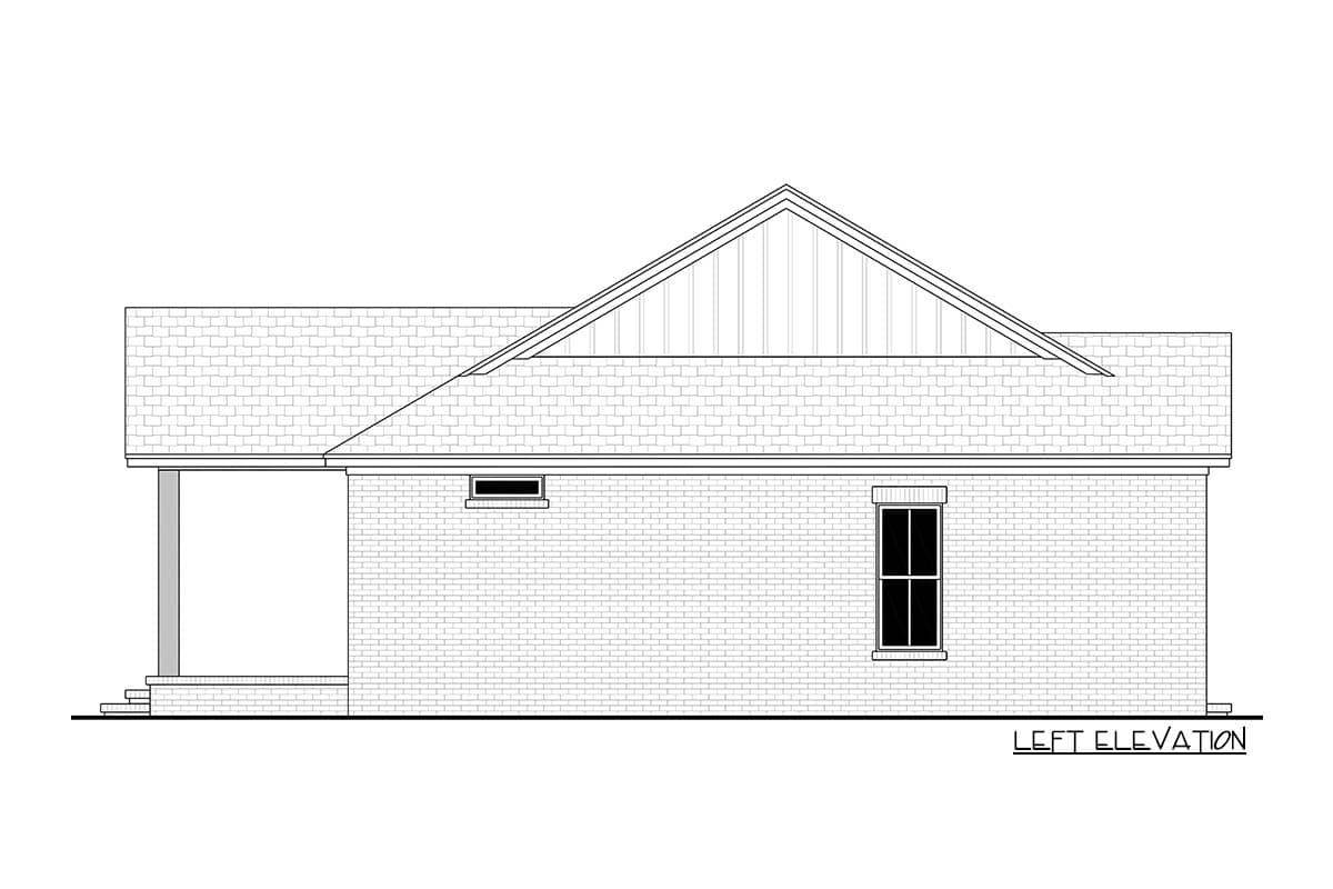 Plan 52055HZ: Efficient 3-Bed Modern Farmhouse Plan Under 1500 Sq Ft - Image #10 - Modern Farmhouse, New American, Ranch, Transitional