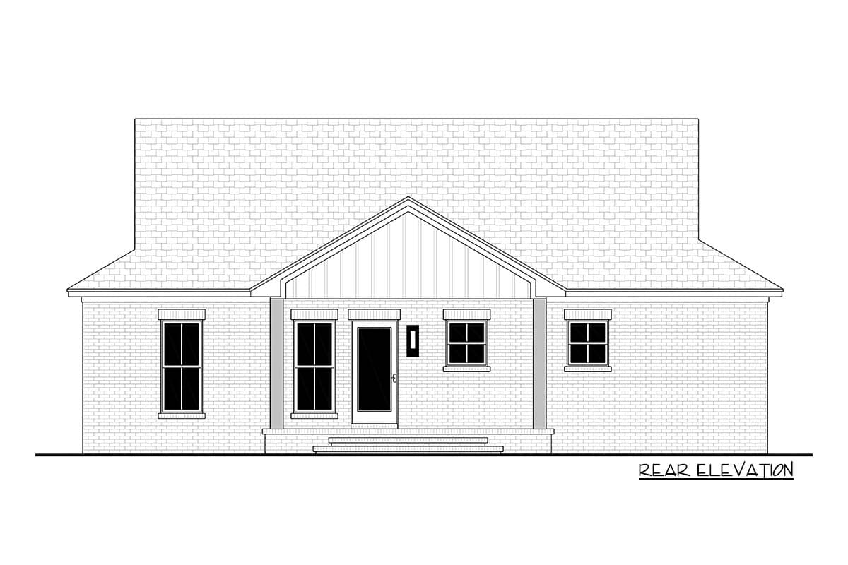 Plan 52055HZ: Efficient 3-Bed Modern Farmhouse Plan Under 1500 Sq Ft - Image #11 - Modern Farmhouse, New American, Ranch, Transitional