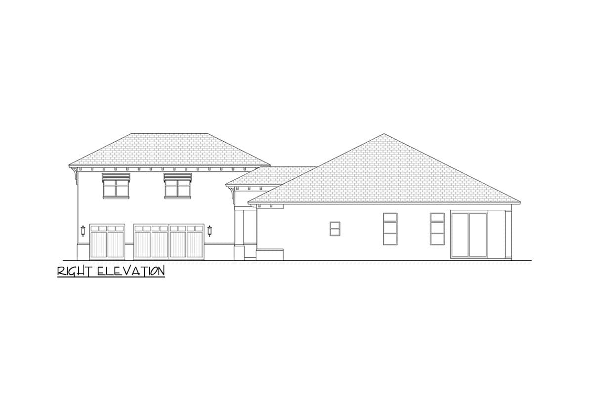 Plan 65828BS: Coastal Florida Style House Plan with 3 Bedrooms and Courtyard Entry - Image #6 - Coastal, Contemporary, Florida-Style