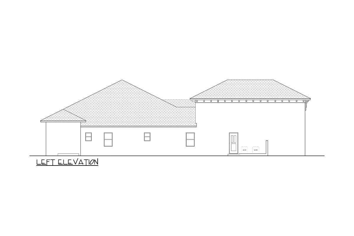 Plan 65828BS: Coastal Florida Style House Plan with 3 Bedrooms and Courtyard Entry - Image #4 - Coastal, Contemporary, Florida-Style