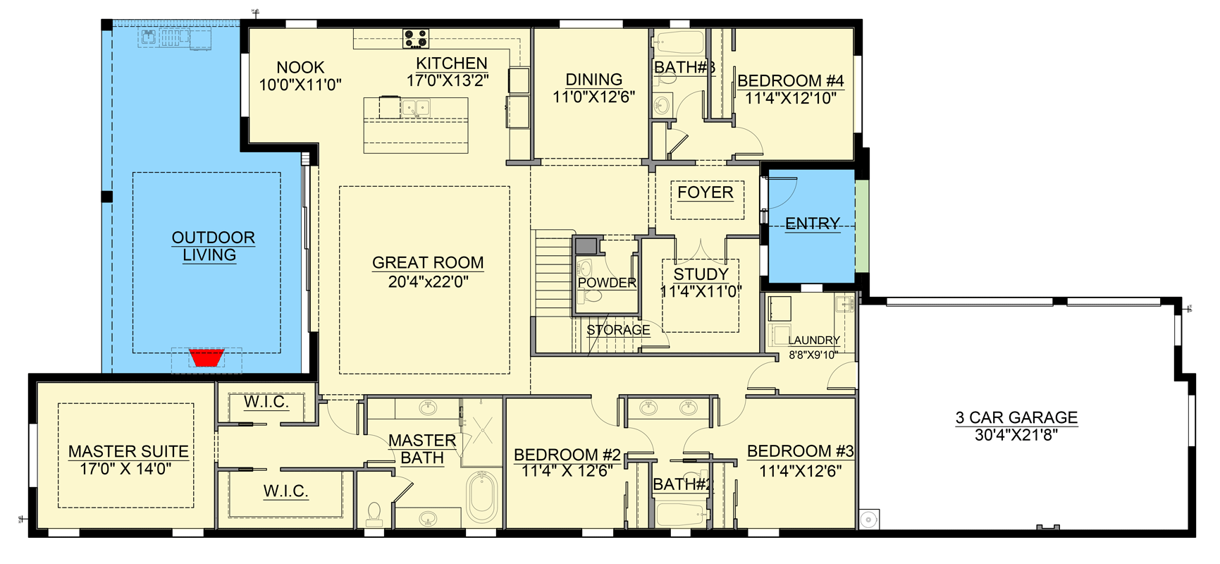 Plan 65834BS: Coastal Contemporary House Plan Featuring Five Bedrooms ...