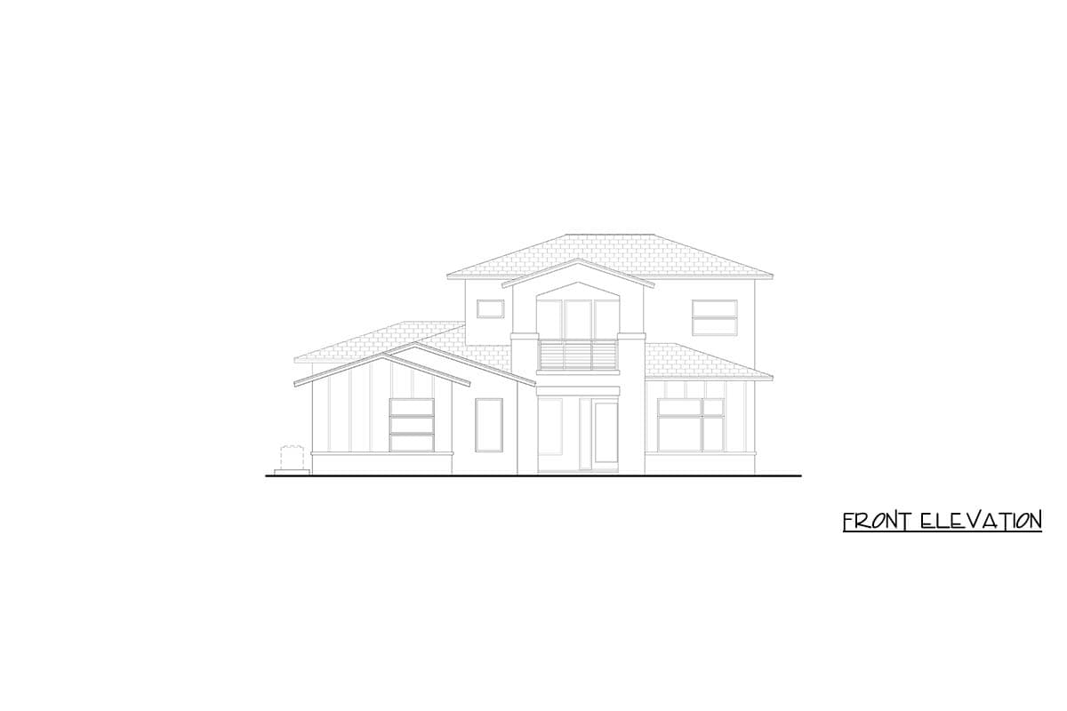 Plan 65838BS: Coastal Contemporary House Plan with Four Bedrooms and Three-Car Garage - Image #2 - Coastal, Coastal Contemporary, Florida-Style