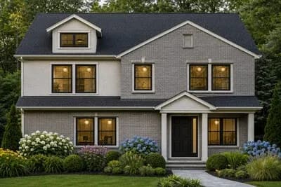 Modern Traditional House Plan with 4 Bedrooms and 2-Car Garage