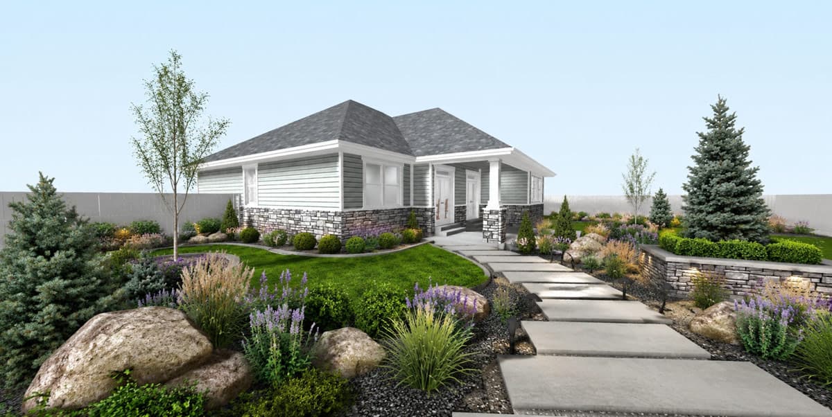 Plan 61766UT: Craftsman Ranch House Plan with Three Bedrooms and Two-Car Garage - Image #4 - Craftsman, Ranch