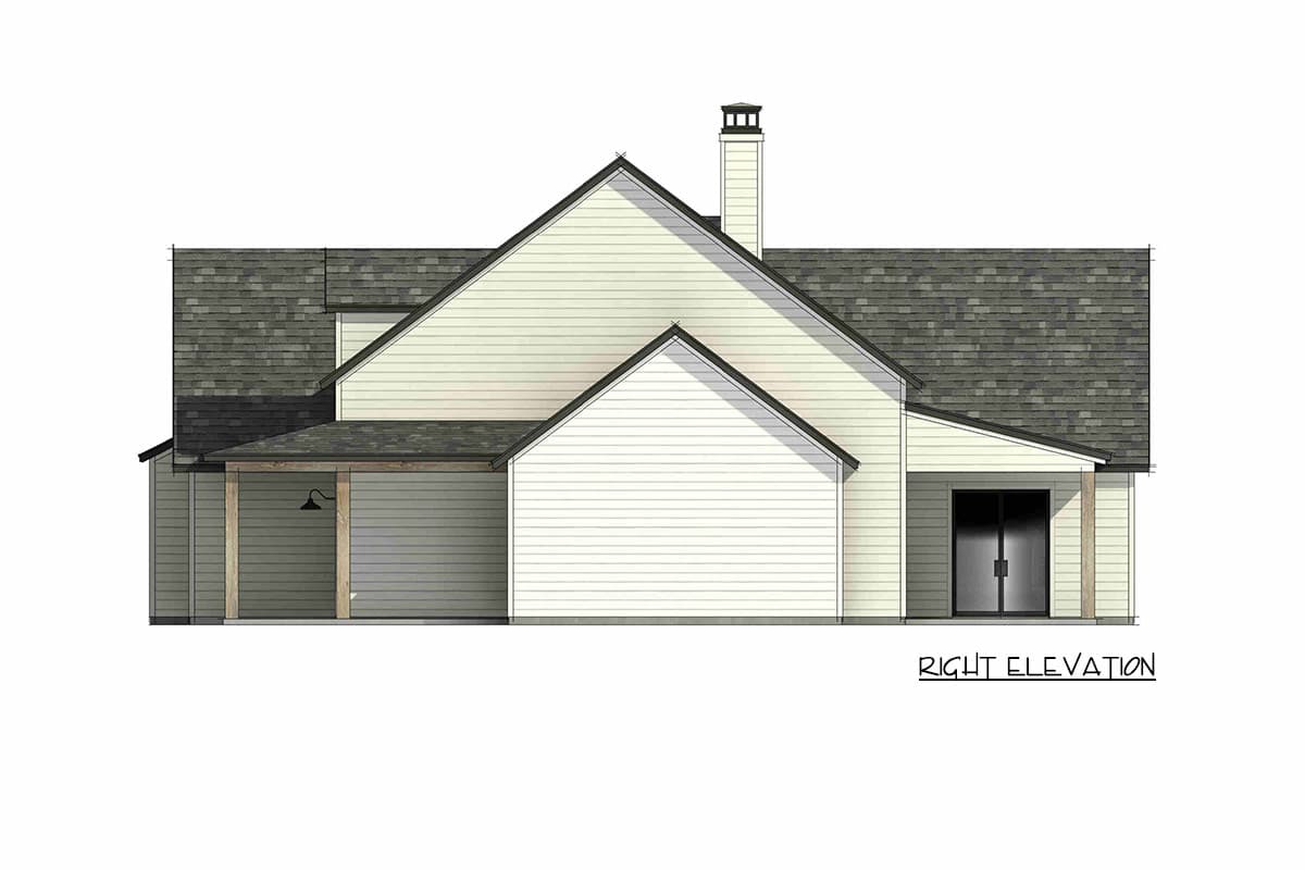 Plan 818218JSS: Modern Farmhouse House Plan with 4 Bedrooms and Wraparound Porch - Image #7 - Country, Modern Farmhouse, New American, Traditional