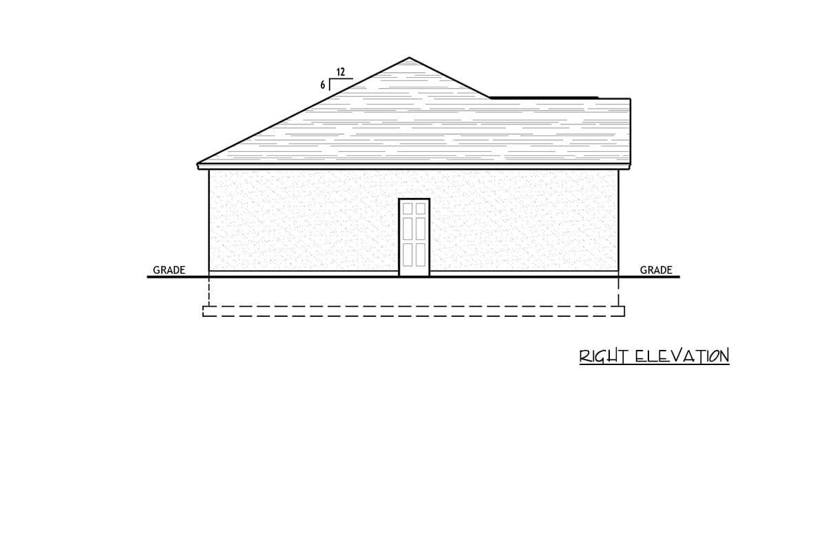 Plan 849145PGE: Contemporary Ranch House Plan with Three Bedrooms and Two-Car Garage - Image #6 - Craftsman, Ranch, Traditional