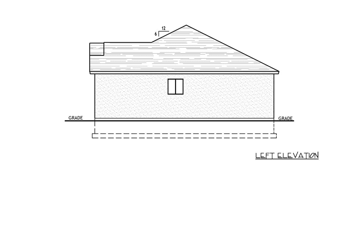 Plan 849145PGE: Contemporary Ranch House Plan with Three Bedrooms and Two-Car Garage - Image #4 - Craftsman, Ranch, Traditional