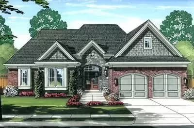 Three Gables and Vaulted Great Room