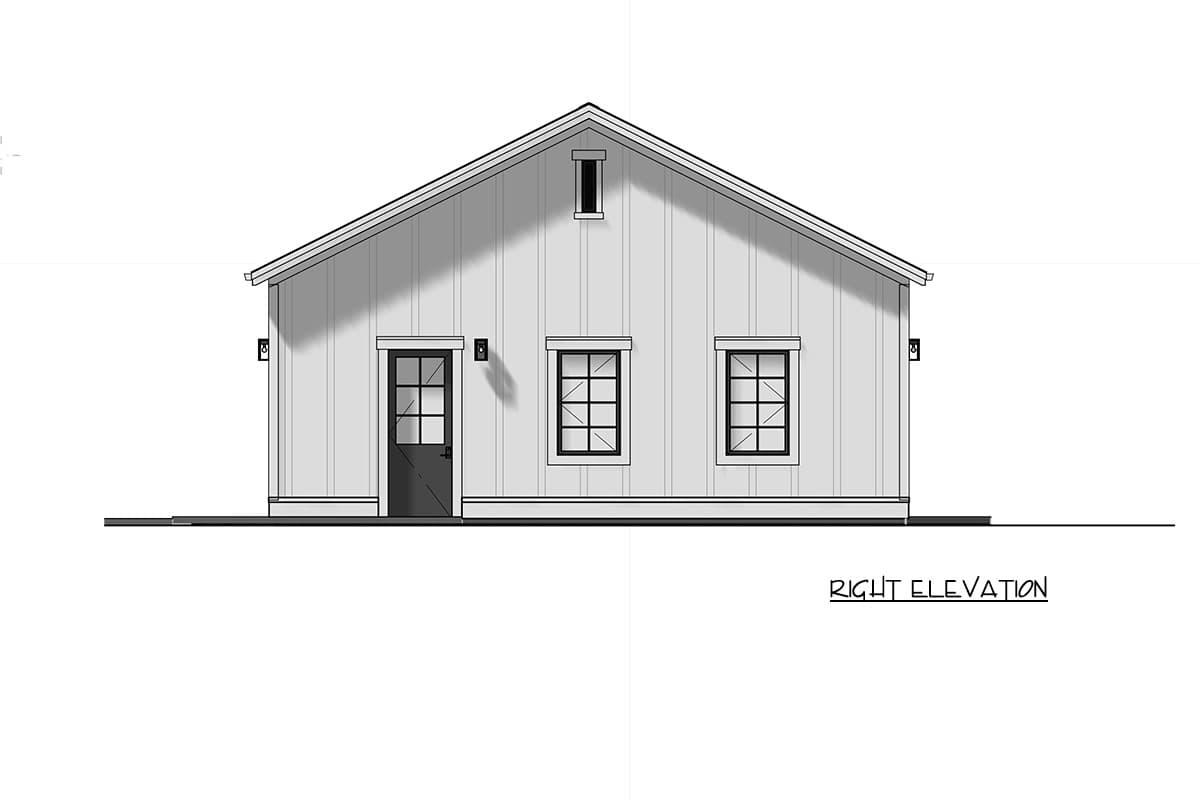 Plan 64573SC: Contemporary Three Car Garage Plan with Spacious Storage and High Ceilings - Image #5 - Contemporary