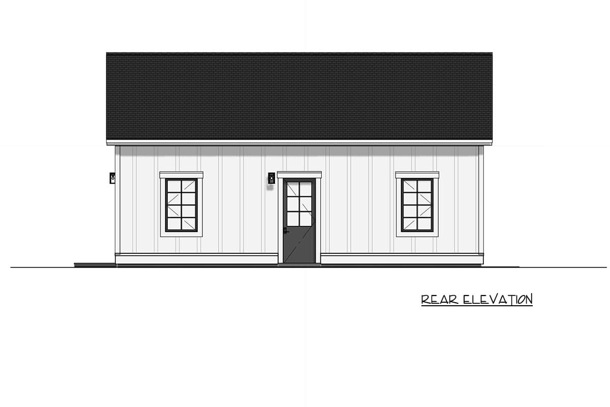 Plan 64573SC: Contemporary Three Car Garage Plan with Spacious Storage and High Ceilings - Image #4 - Contemporary