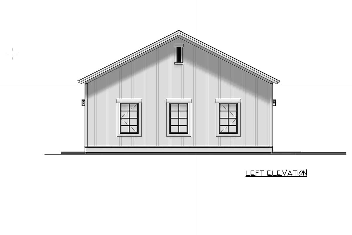 Plan 64573SC: Contemporary Three Car Garage Plan with Spacious Storage and High Ceilings - Image #3 - Contemporary