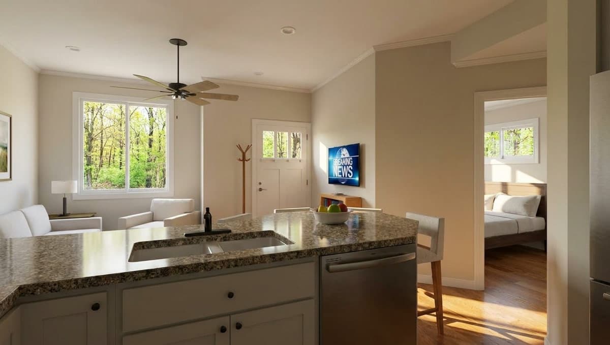Plan 431008BOX: Compact Modern Two-Bedroom House Plan with Rooftop Deck - Image #6 - Contemporary, Modern, Transitional