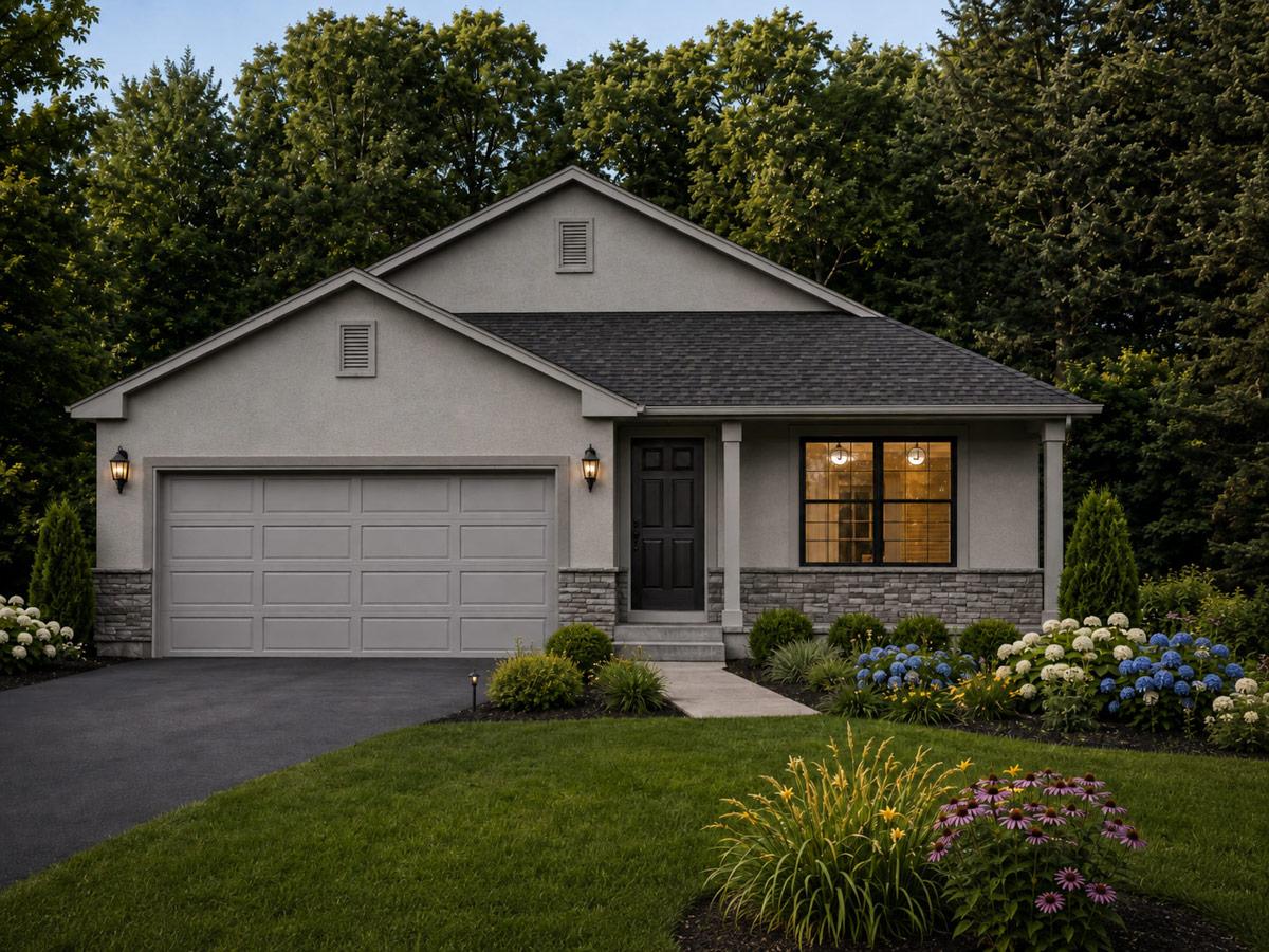 Plan 849146PGE: Traditional Three Bedroom House Plan with Two Car Garage - Image #2 - Craftsman, Traditional