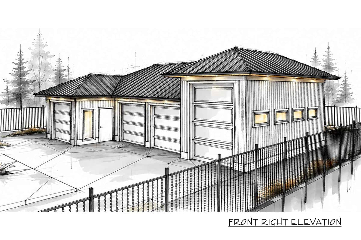 Plan 147076RML: Craftsman Style RV Garage Plan with Dedicated Workshop Space - Image #6 - Craftsman