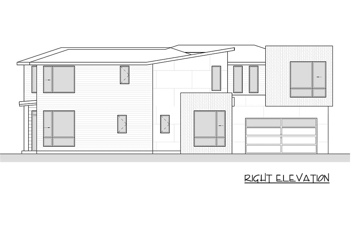 Plan 666314RAF: Contemporary Modern House Plan with 5 Bedrooms and Courtyard Entry - Image #6 - Contemporary, Modern, Northwest