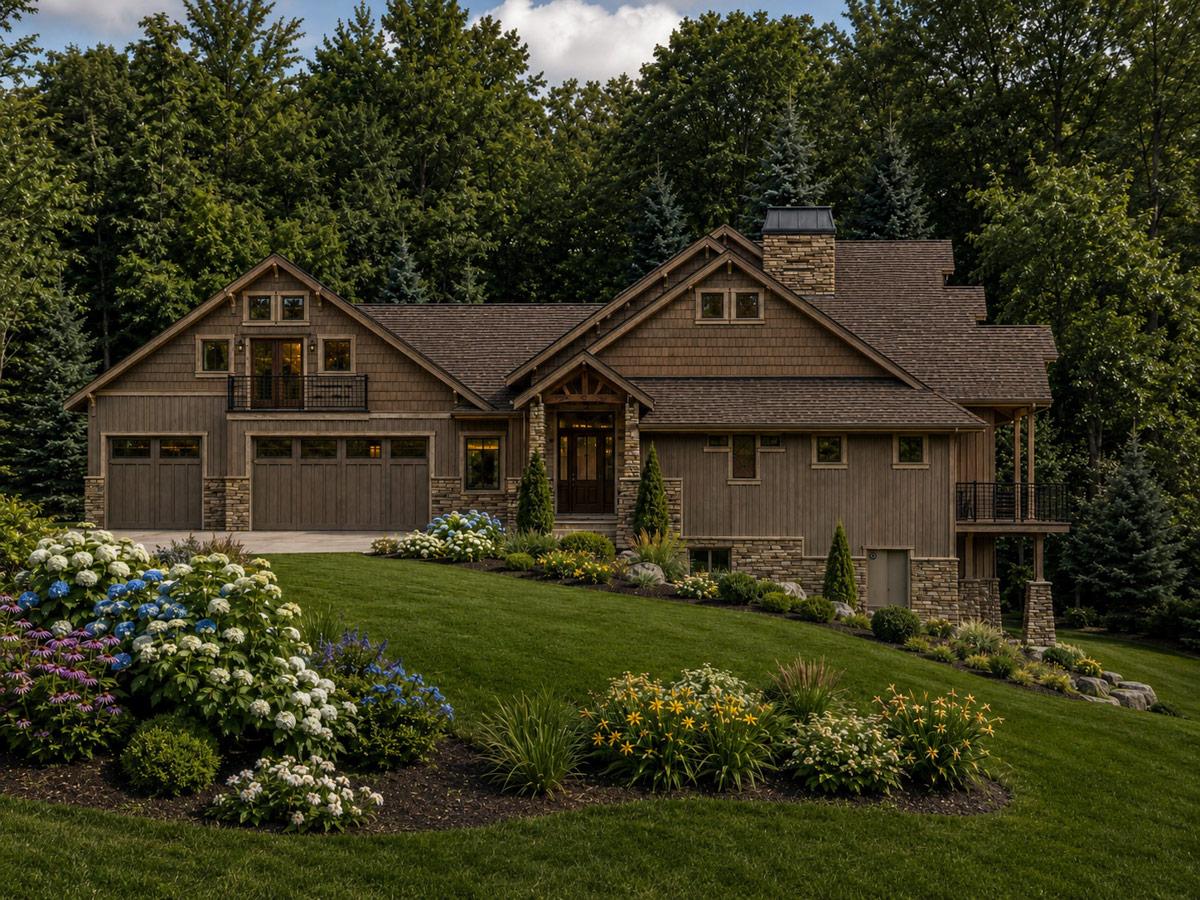Plan 849148PGE: Five Bedroom New American House Plan with Dual Master Suites - Image #2 - Craftsman, Modern Farmhouse, Mountain, New American, Rustic