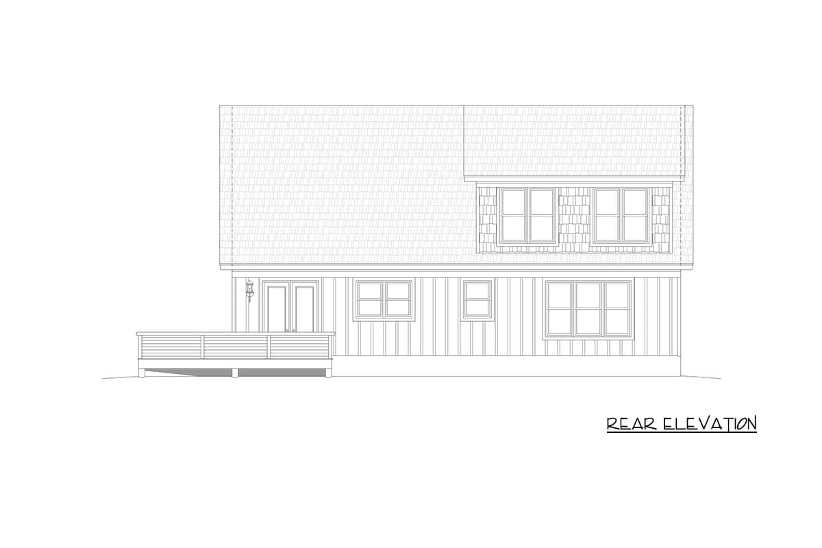 Plan 680696VR: Modern Farmhouse House Plan with 3 Bedrooms and Wraparound Porch - Image #6 - Country, Farmhouse, Modern Farmhouse