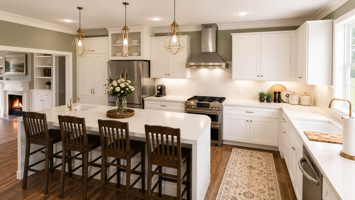 Plan 25088DH: Flexible 4-Bed Modern Farmhouse Ranch with Vaulted Cathedral Ceiling in Great Room - Image #10 - Country, Modern Farmhouse, New American, Ranch