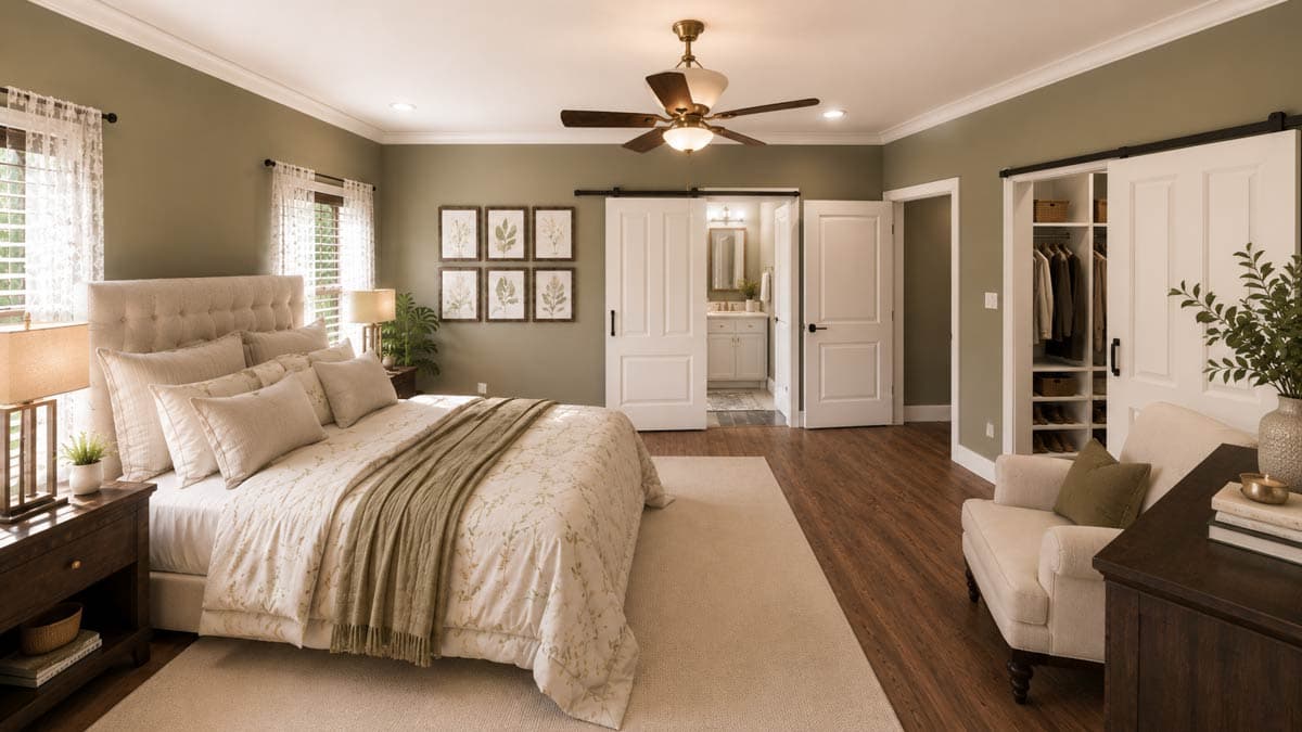 Plan 25088DH: Flexible 4-Bed Modern Farmhouse Ranch with Vaulted Cathedral Ceiling in Great Room - Image #12 - Country, Modern Farmhouse, New American, Ranch