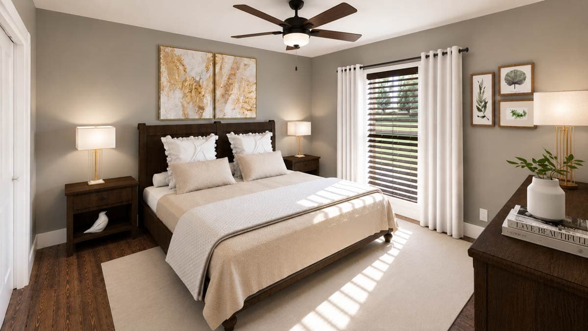 Plan 25088DH: Flexible 4-Bed Modern Farmhouse Ranch with Vaulted Cathedral Ceiling in Great Room - Image #17 - Country, Modern Farmhouse, New American, Ranch