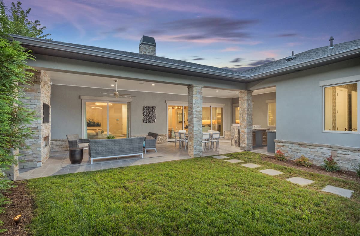 Plan 33283ZR: 3-Bed Contemporary Prairie House Plan with Wraparound Lanai and Alley Garage - Image #4 - Contemporary, Florida-Style, New American, Prairie