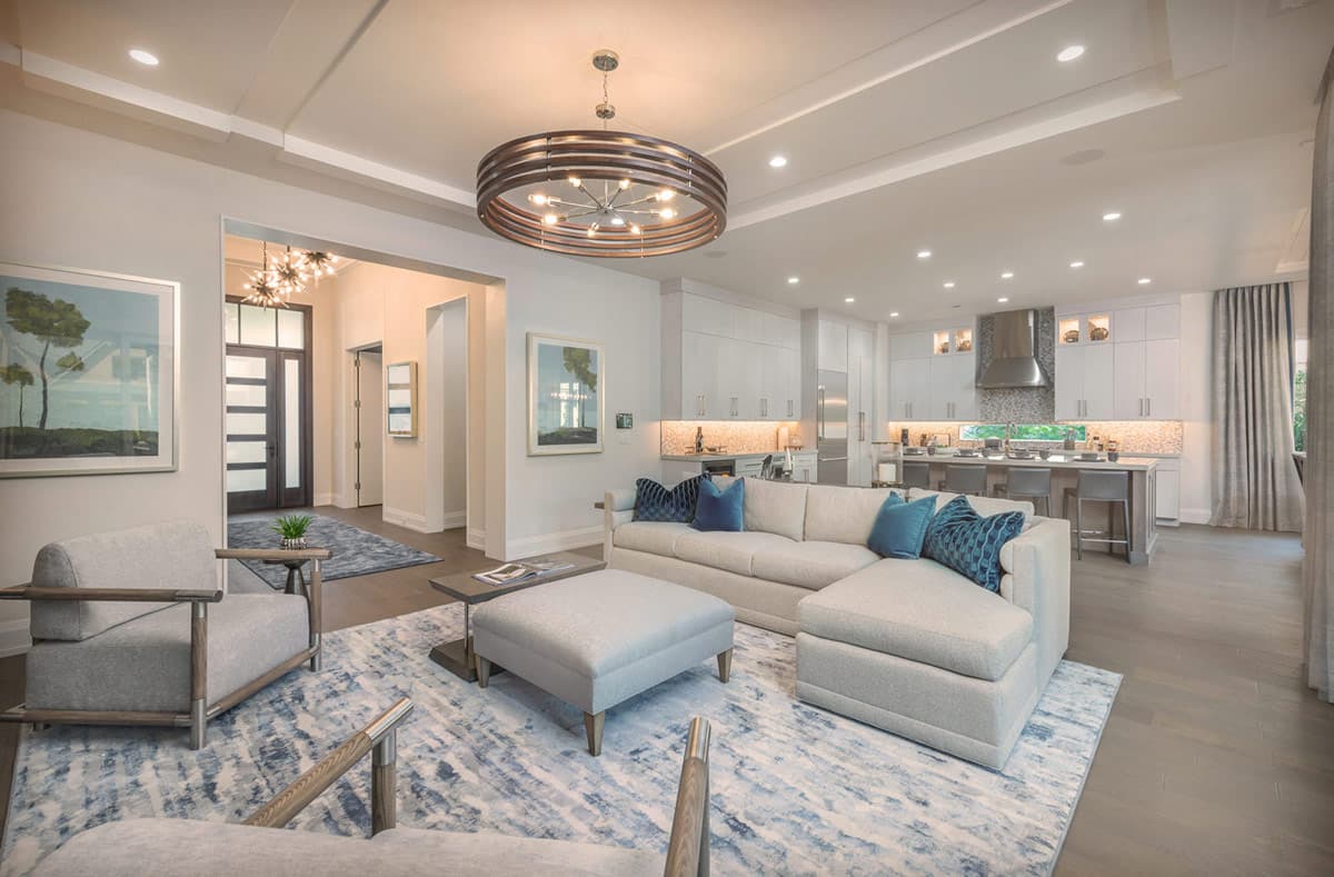 Plan 33283ZR: 3-Bed Contemporary Prairie House Plan with Wraparound Lanai and Alley Garage - Image #8 - Contemporary, Florida-Style, New American, Prairie