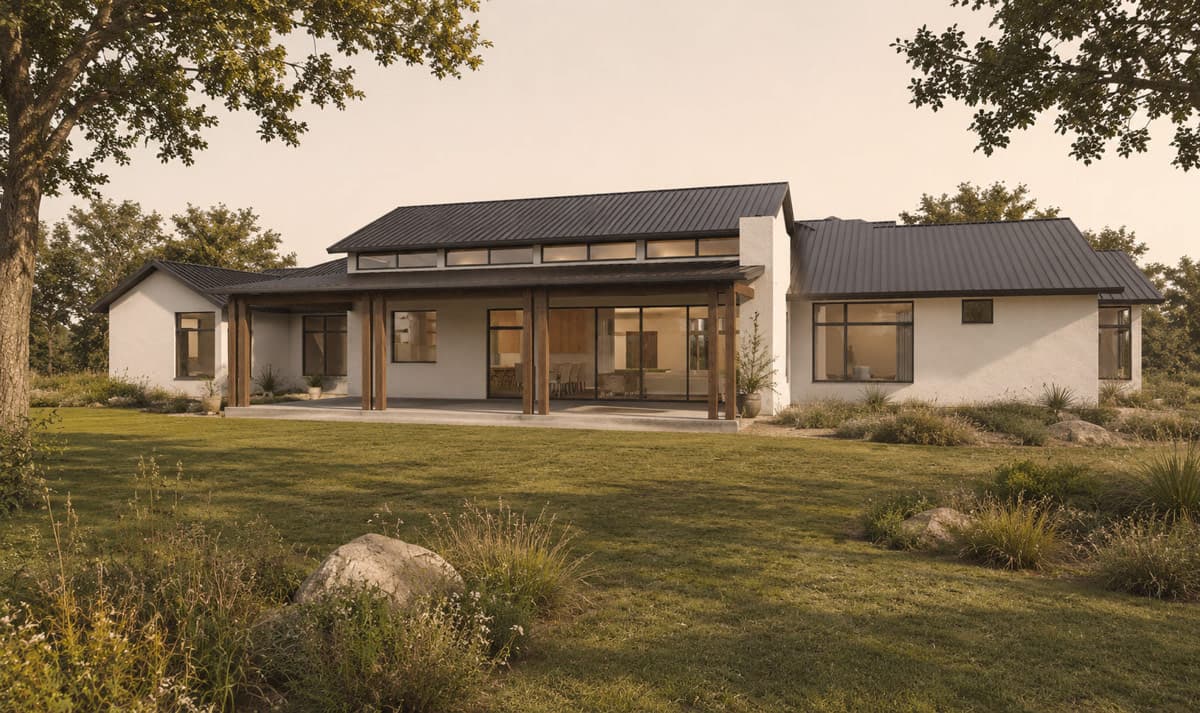 Plan 150035HRP: Contemporary Hill Country House Plan with 3,585 Square Feet of Living Space - Image #2 - Contemporary, Hill Country, Modern, Transitional